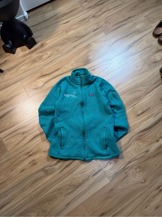 Patagonia Jackets & Blazers - Patagonia Teal Green Full-Zip Fleece Jacket